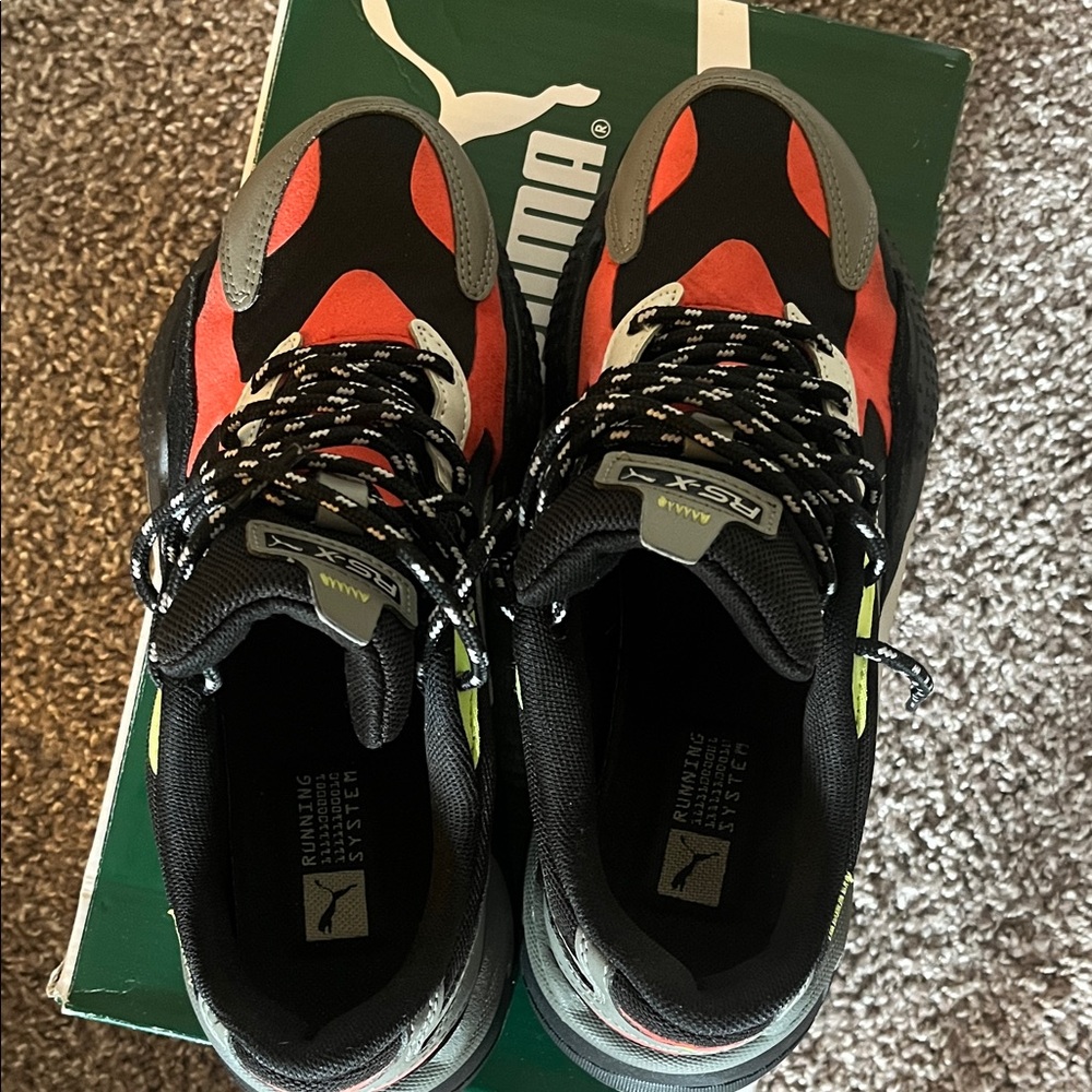 Puma RS-X3 Red and Black Sneakers